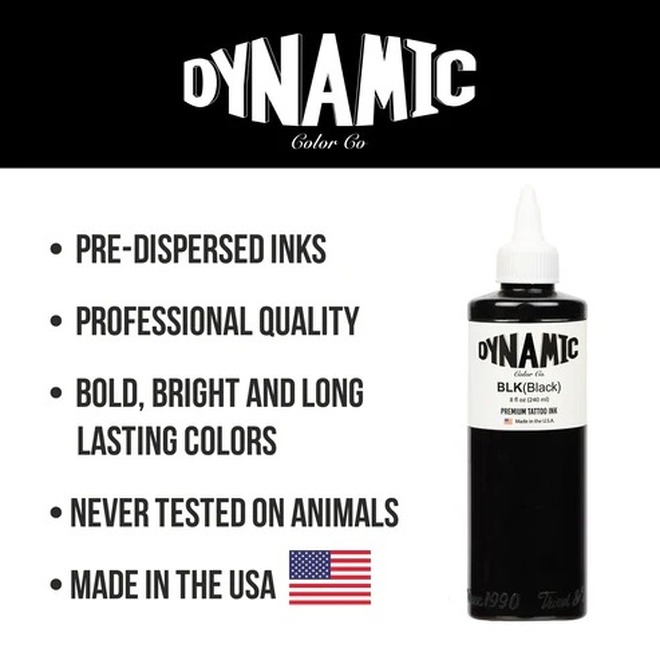 Tinta Dynamic Color Black (BLK) - 240ml - Original