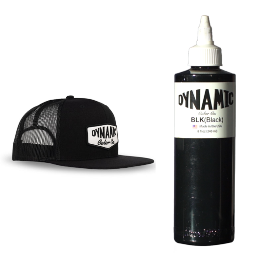 Dynamic Color Black (BLK) - 240ml - Original + Boné Trucker Dynamic Color